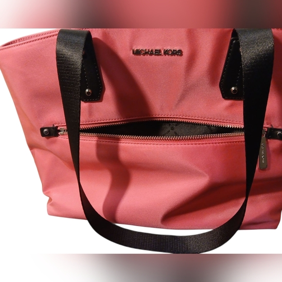 Michael Kors - NWT, Hot Pink Polly Bag, 2 Zippered Pockets, 1 Open Pocket, - Picture 12 of 14